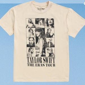 Official Taylor Swift The Eras Tour US Dates Beige T-Shirt